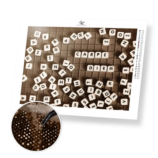 Carpe Diem - Premium Diamond Painting Kit - 55x40cm / 22x16’’ / Square (Most Popular) - Diamond Painting Kit