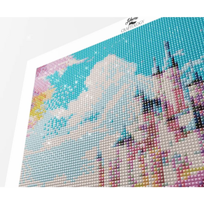 Castle by the Cliff - Exclusive Premium Diamond Painting Kit - Diamond Painting Kit