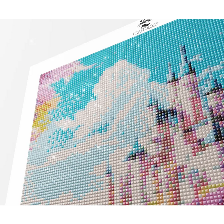 Castle by the Cliff - Exclusive Premium Diamond Painting Kit - Diamond Painting Kit