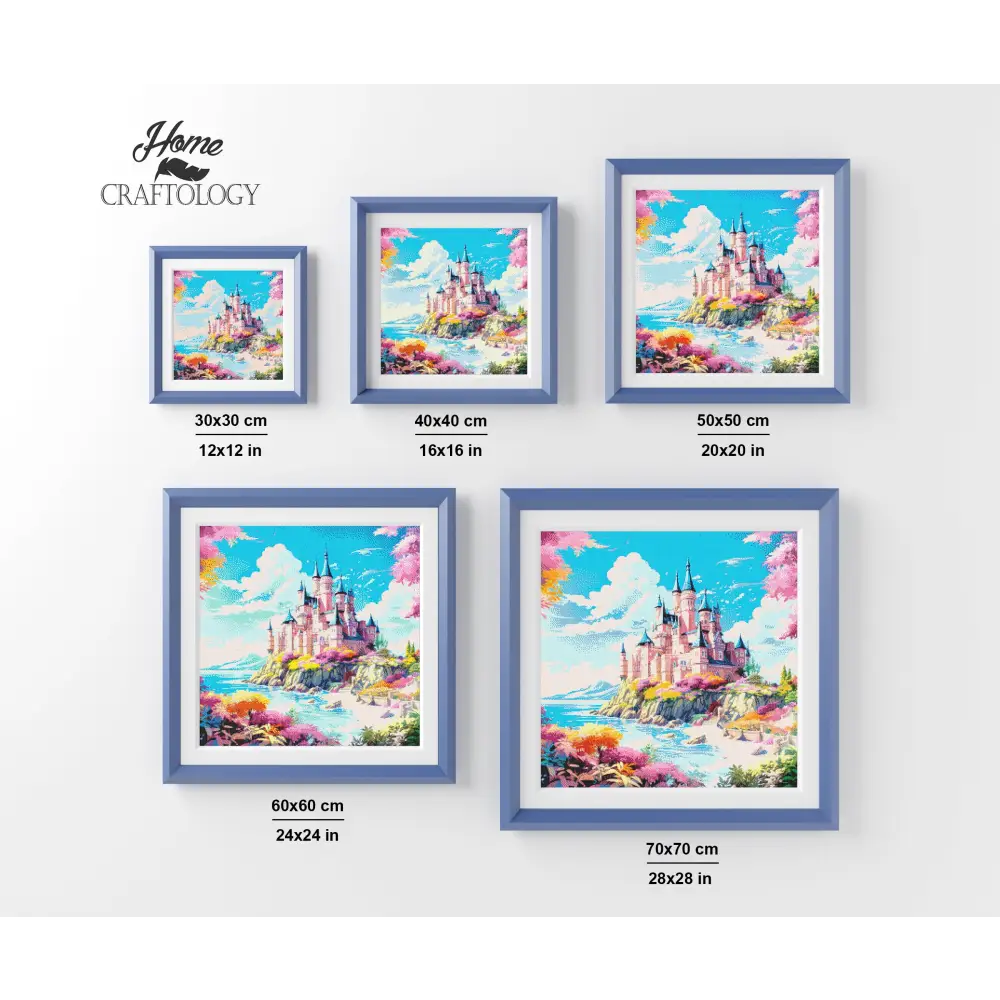 Castle by the Cliff - Exclusive Premium Diamond Painting Kit - Diamond Painting Kit