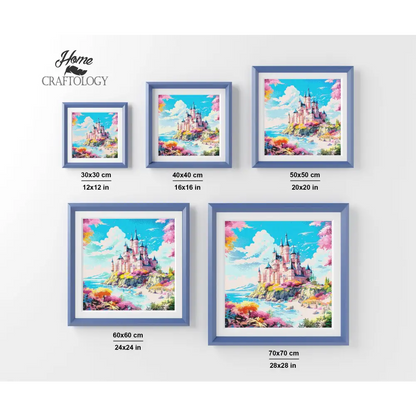 Castle by the Cliff - Exclusive Premium Diamond Painting Kit - Diamond Painting Kit