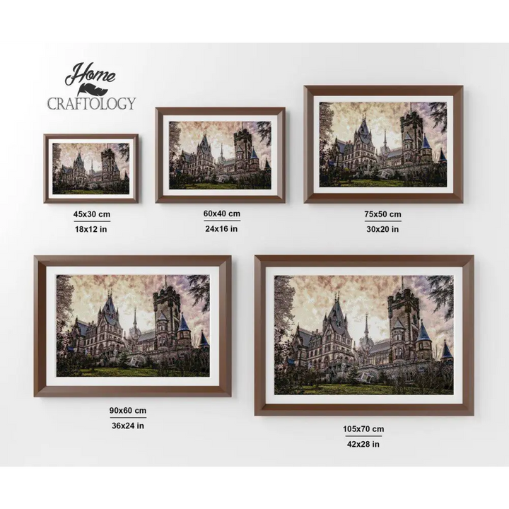Castle Drachenburg - Premium Diamond Painting Kit - Diamond Painting Kit