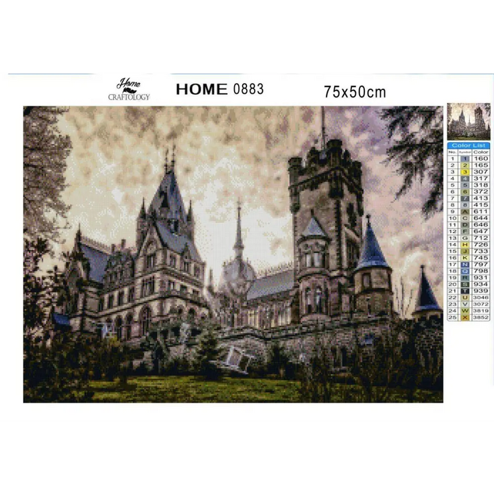 Castle Drachenburg - Diamond Painting Kit - Home Craftology