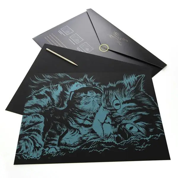 Cats and Kittens Scratch Painting Bundle - Scratch Painting