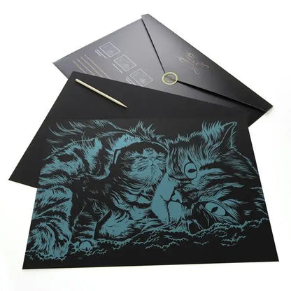Cats and Kittens Scratch Painting Bundle - Scratch Painting
