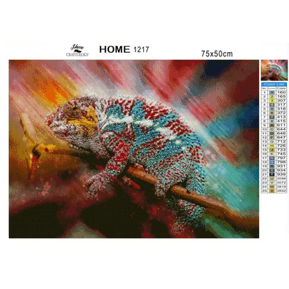 Chameleon - Diamond Painting Kit - Home Craftology
