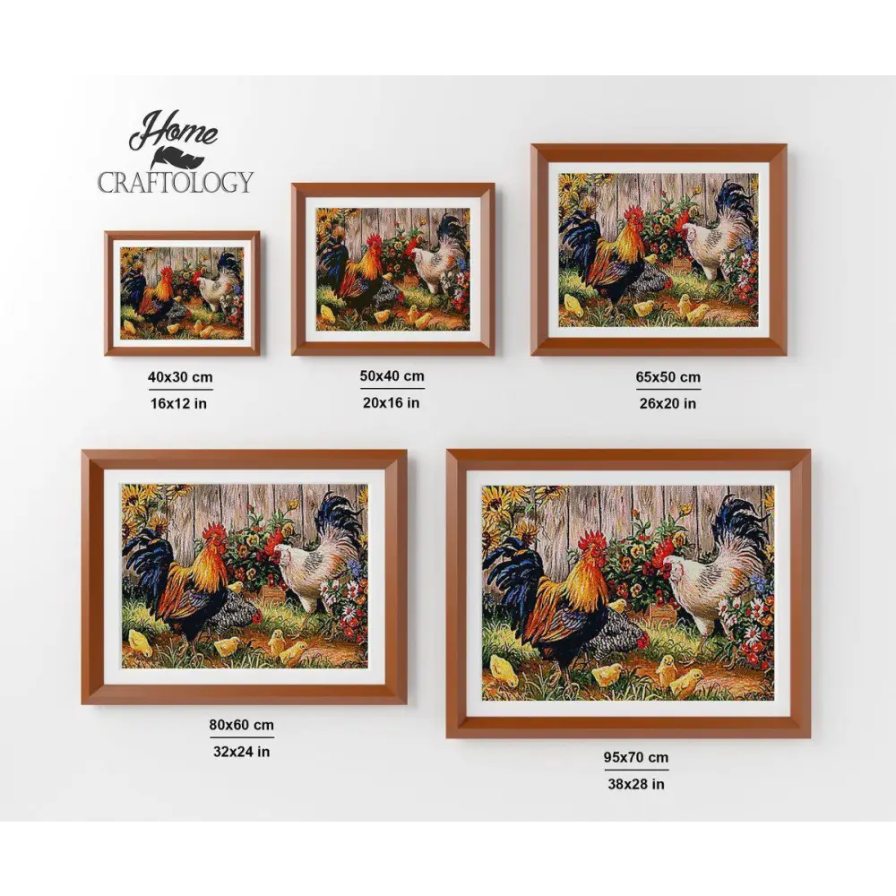 Chickens - Premium Diamond Painting Kit - Diamond Painting Kit