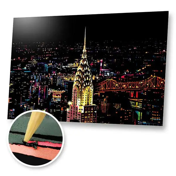 Chrysler Building New York - Scratch Painting Kit - Scratch Painting