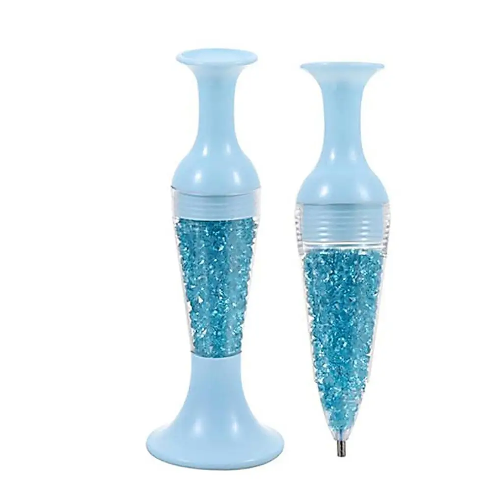 Chunky Diamond Painting Pen with Drill Storage - Blue - Diamond Painting Accessory