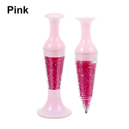 Chunky Diamond Painting Pen with Drill Storage OCU - Pink - Diamond Painting Accessory