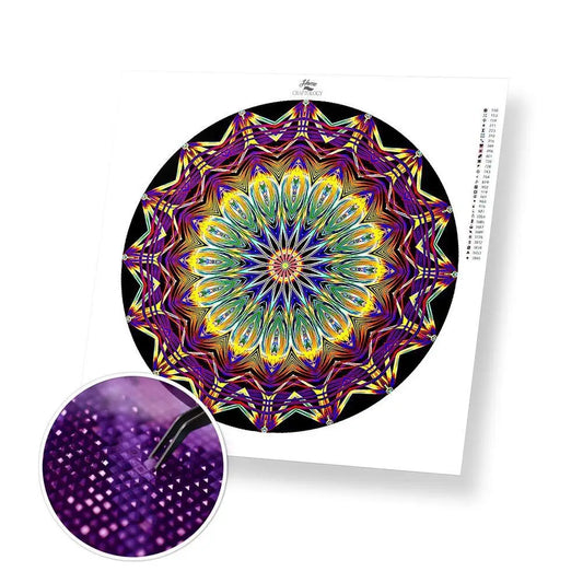 Circle of Eternity - Premium Diamond Painting Kit - 20x20cm / 8x8’’ / Square (Most Popular) - Diamond Painting Kit