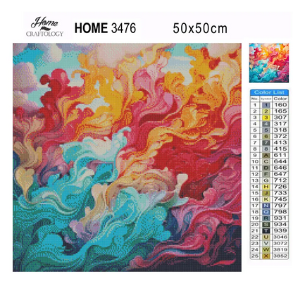 Clouds Abstract - Exclusive Premium Diamond Painting Kit - Diamond Painting Kit