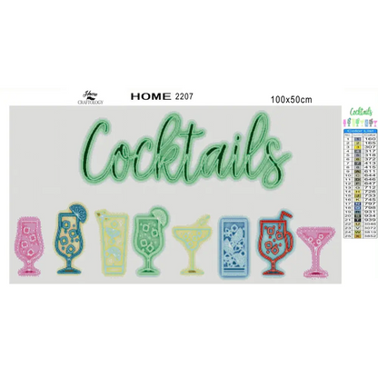 Cocktails - Premium Diamond Painting Kit - Diamond Painting Kit