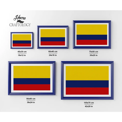 Colombia Flag - Premium Diamond Painting Kit - Diamond Painting Kit