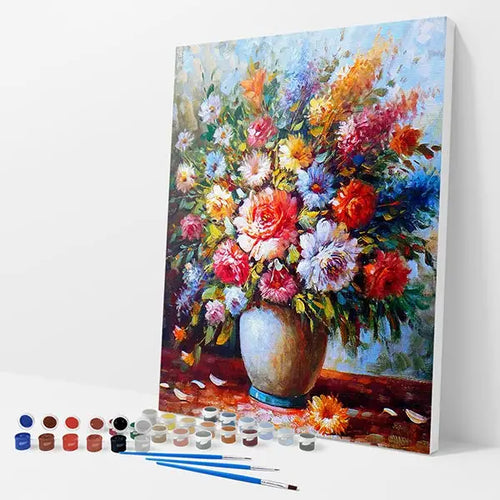 Colorful Bouquet Kit - Paint By Numbers - 30x40cm / 12x16’’ / No Frame - Paint By Numbers