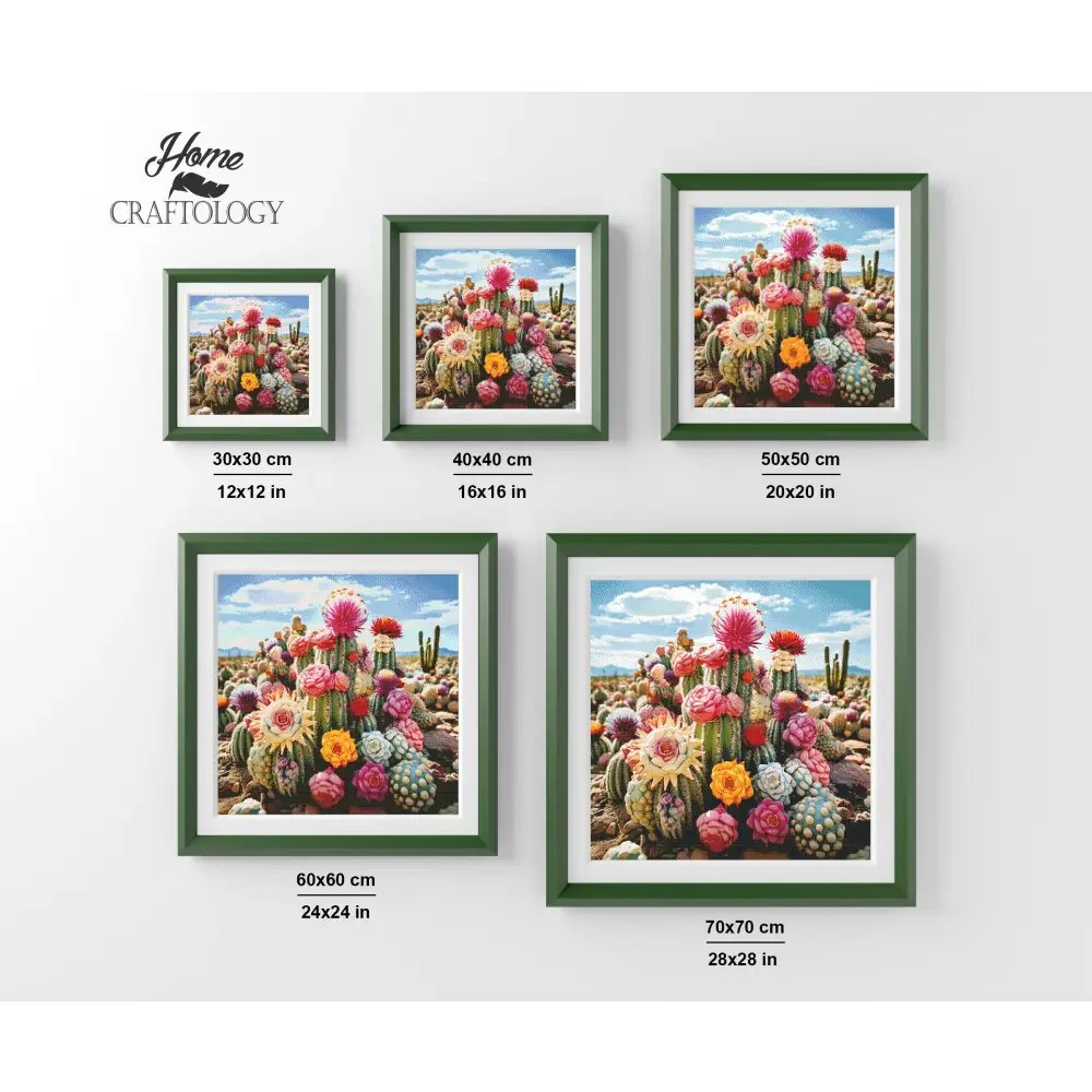 Colorful Cactus - Exclusive Premium Diamond Painting Kit - Diamond Painting Kit
