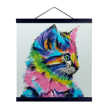 Colorful Cat - Premium Diamond Painting Kit - Diamond Painting Kit