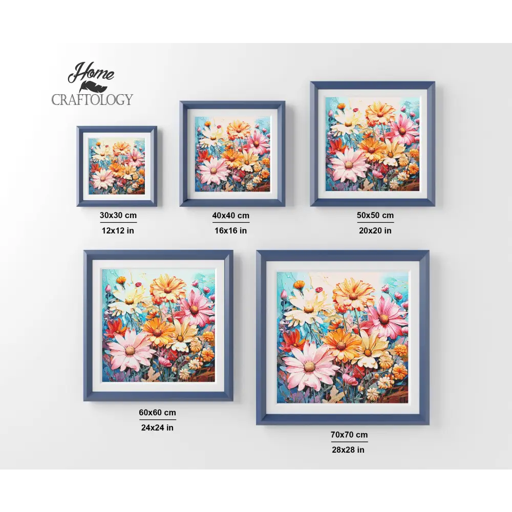 Colorful Daisies - Exclusive Premium Diamond Painting Kit - Diamond Painting Kit