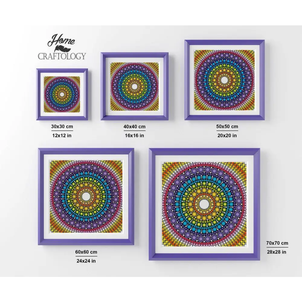 Colorful Dots - Premium Diamond Painting Kit - Diamond Painting Kit