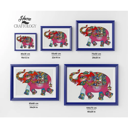 Colorful Elephant - Premium Diamond Painting Kit - Diamond Painting Kit