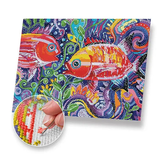 Colorful Fish Kit - Cross Stitch - Cross Stitch Kit