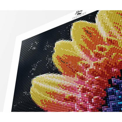 Colorful Flower Close-up - Premium Diamond Painting Kit - Diamond Painting Kit