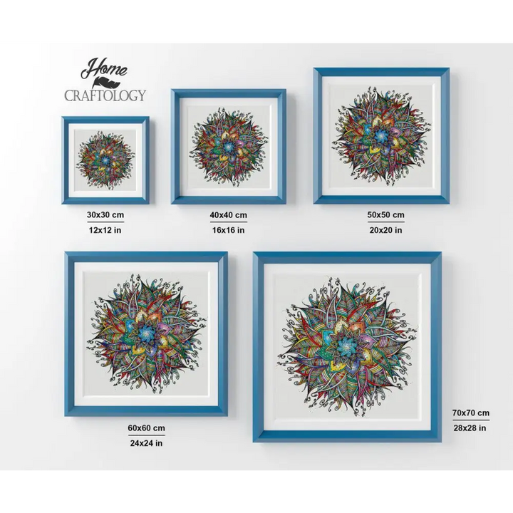 Colorful Flower Mandala - Premium Diamond Painting Kit - Diamond Painting Kit