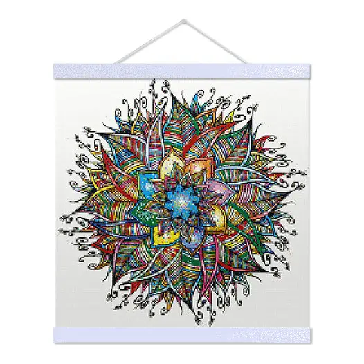 Colorful Flower Mandala - Premium Diamond Painting Kit - Diamond Painting Kit