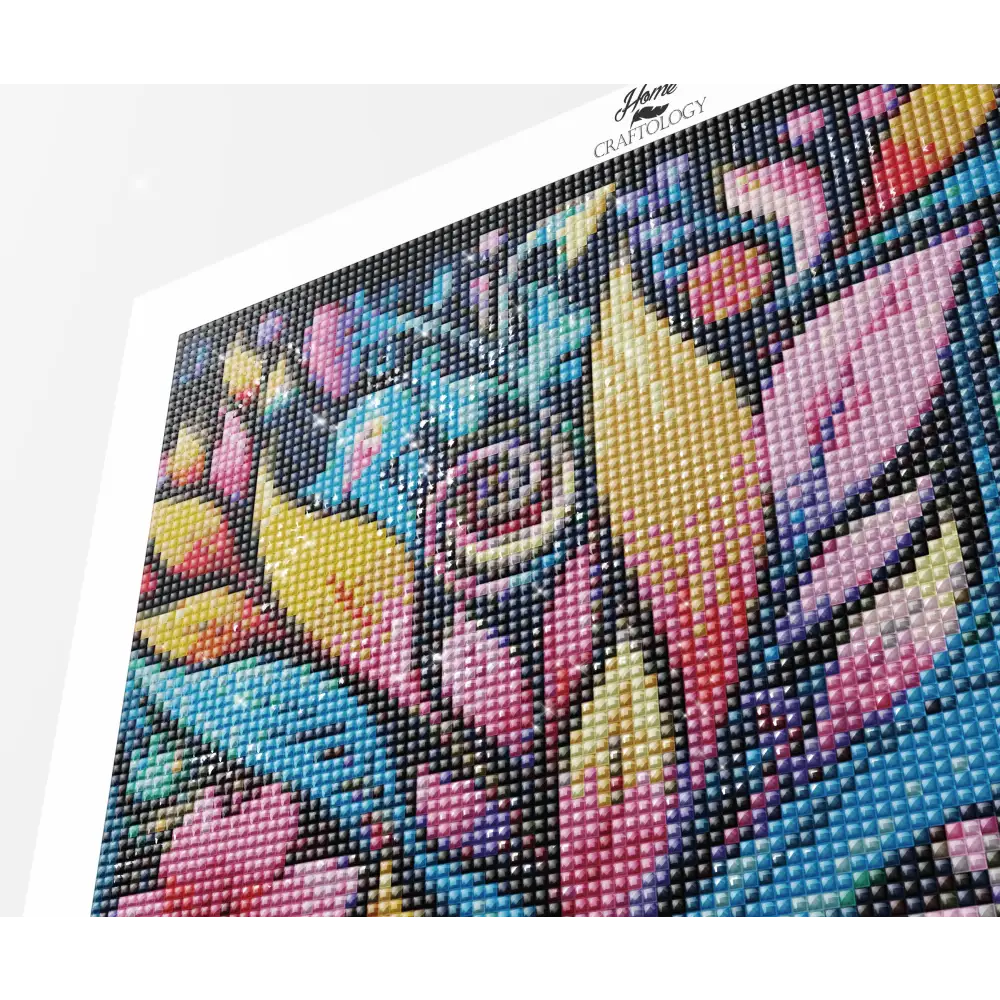 Colorful Leaves and Flowers Art - Exclusive Premium Diamond Painting Kit - Diamond Painting Kit