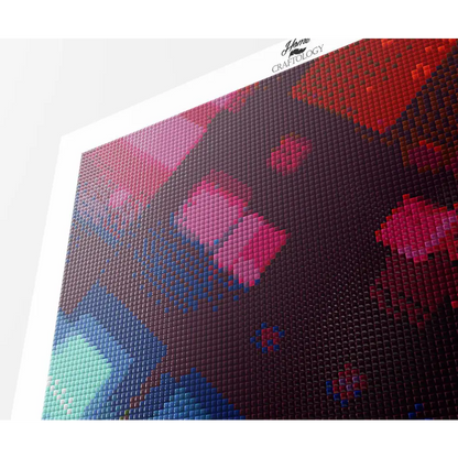 Colorful Rhombus - Premium Diamond Painting Kit - Diamond Painting Kit