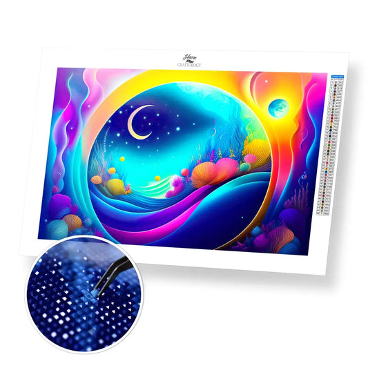 Colorful Seabed - Premium Diamond Painting Kit - 45x30cm / 18x12’’ / Square (Most Popular) - Diamond Painting Kit
