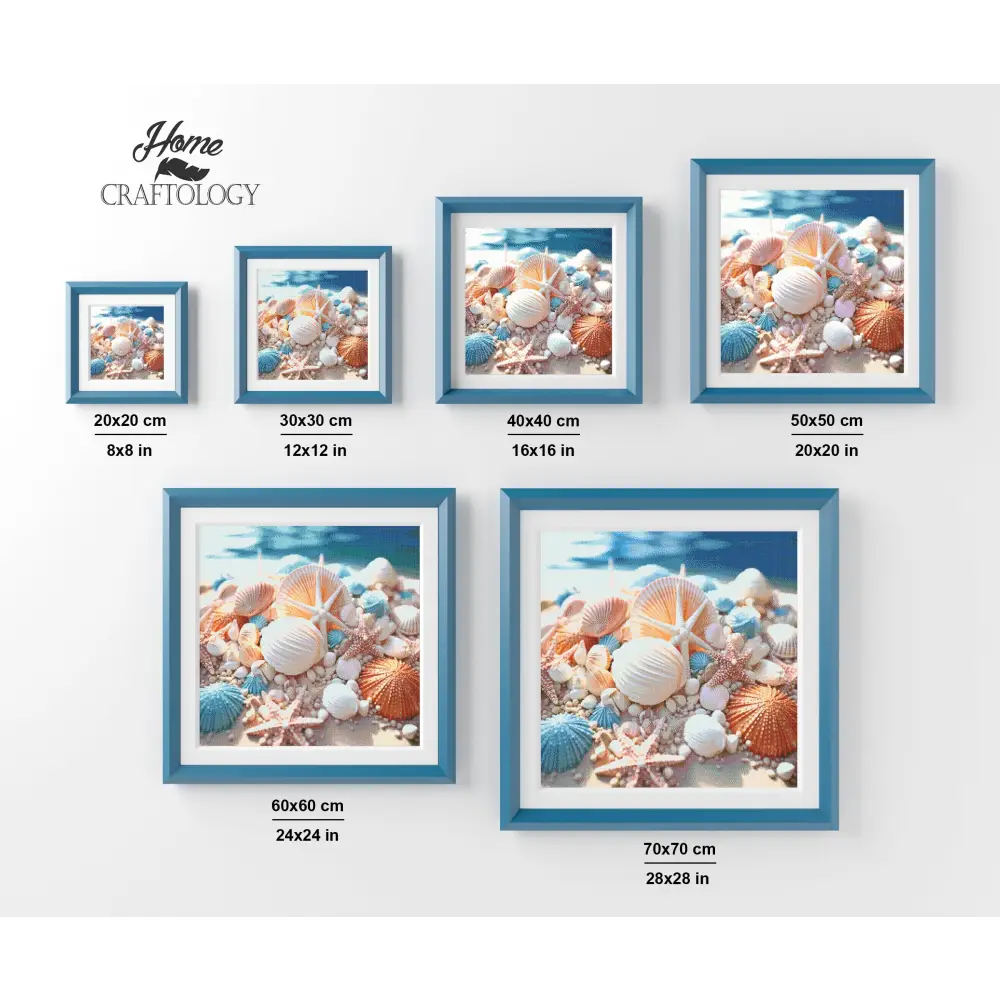 Colorful Shells - Exclusive Premium Diamond Painting Kit - Diamond Painting Kit