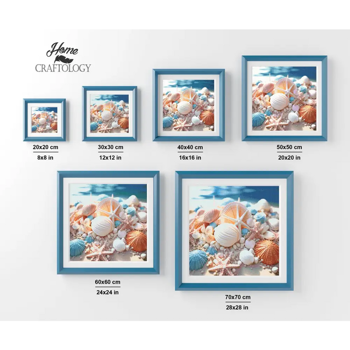 Colorful Shells - Exclusive Premium Diamond Painting Kit - Diamond Painting Kit