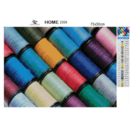 Colorful Threads - Premium Diamond Painting Kit - Diamond Painting Kit