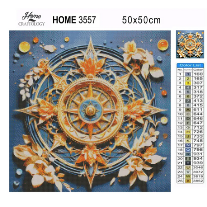 Compass Mandala - Exclusive Premium Diamond Painting Kit - Diamond Painting Kit