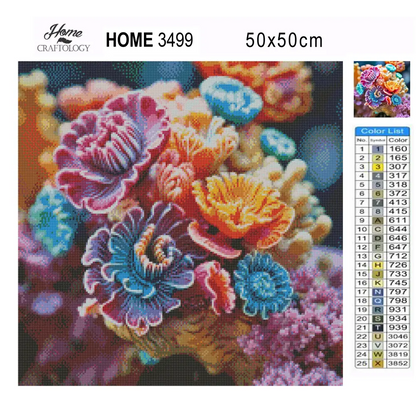 Corals - Exclusive Premium Diamond Painting Kit - Diamond Painting Kit