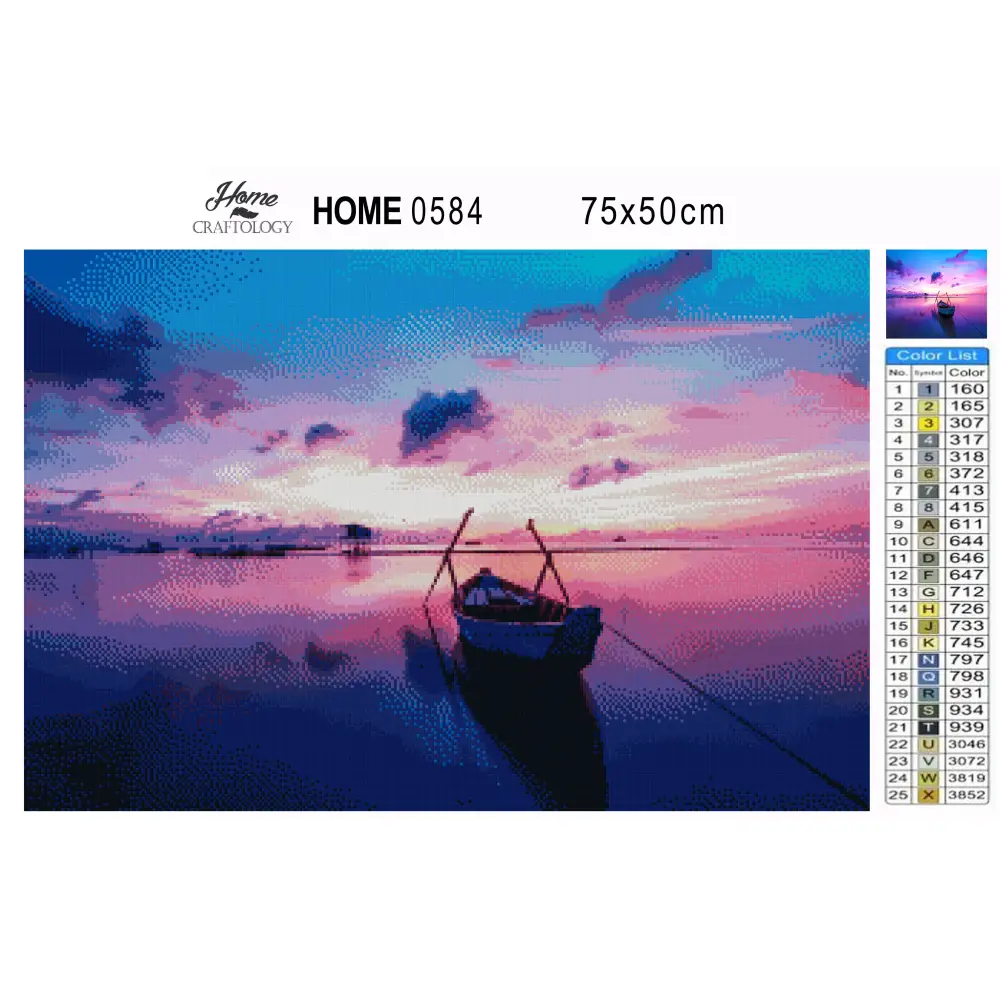 Cotton Candy Sunset - Premium Diamond Painting Kit - Diamond Painting Kit