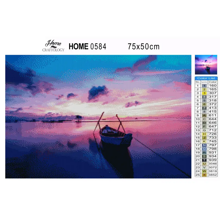 Cotton Candy Sunset - Premium Diamond Painting Kit - Diamond Painting Kit