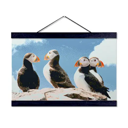 Cute Puffins - Premium Diamond Painting Kit - Diamond Painting Kit