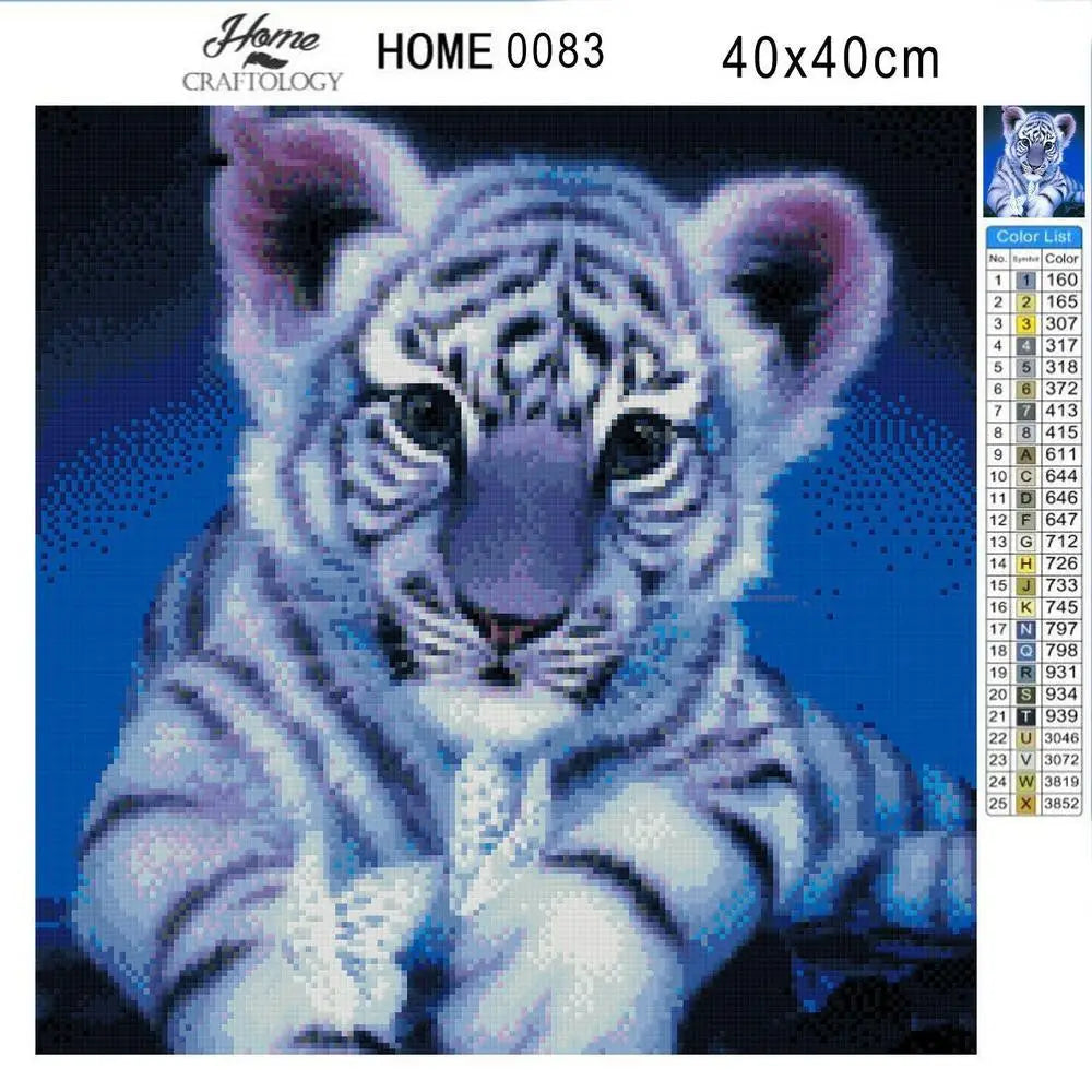 Cute Tiger - Premium Diamond Painting Kit - Diamond Painting Kit