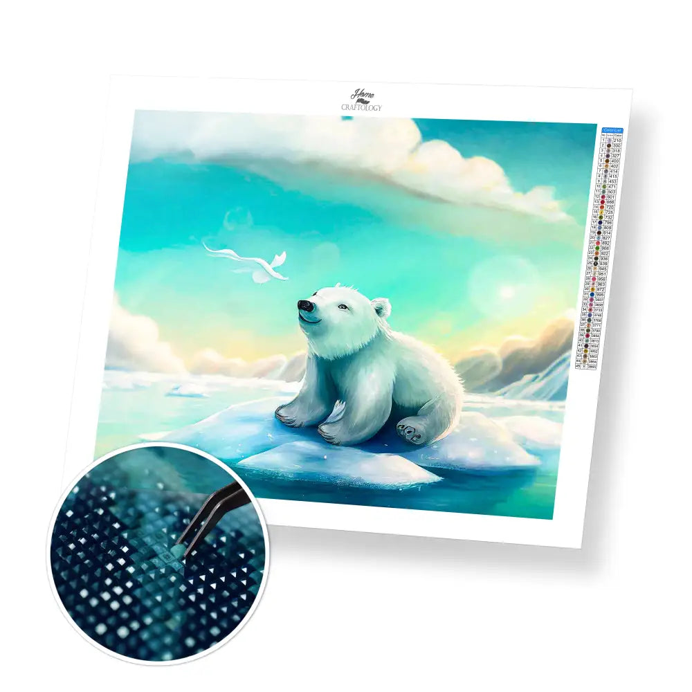 Cutest Cub - Premium Diamond Painting Kit - 25x20cm / 10x8’’ / Square (Most Popular) - Diamond Painting Kit