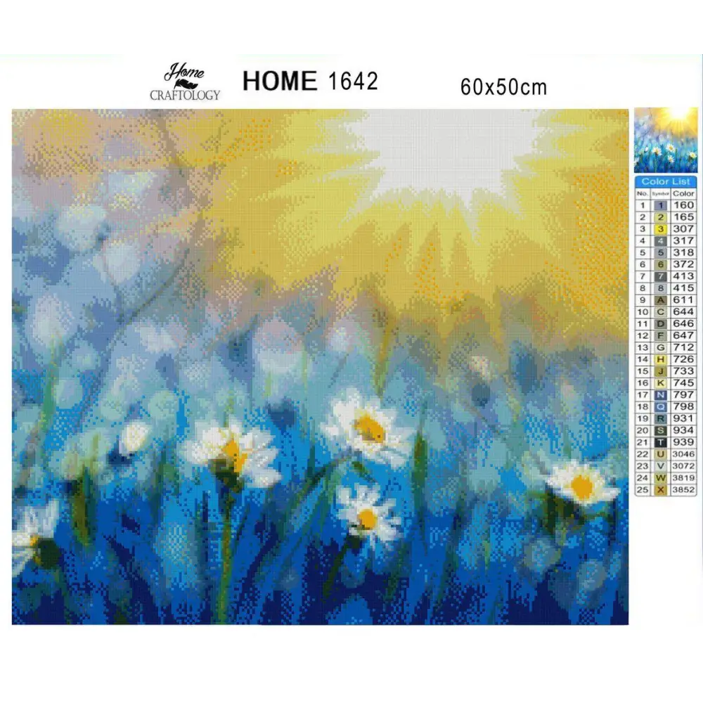 Daisies in the Sun - Exclusive Premium Diamond Painting Kit - Diamond Painting Kit