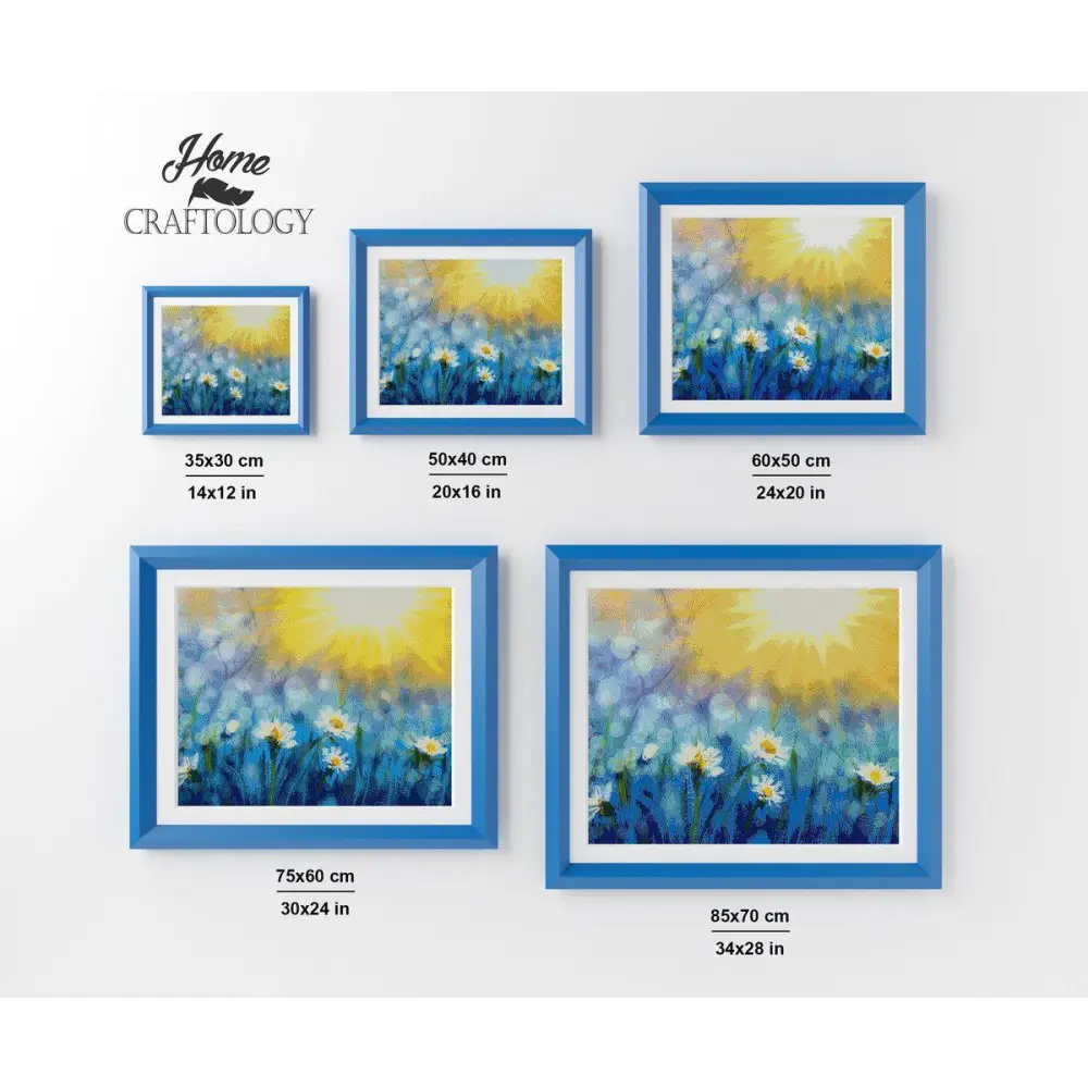 Daisies in the Sun - Exclusive Premium Diamond Painting Kit - Diamond Painting Kit