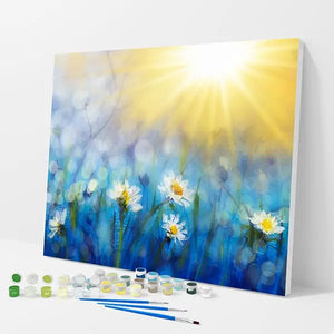 Daisies in the Sun Kit - Paint By Numbers - 30x40cm / 12x16’’ / No Frame - Paint By Numbers