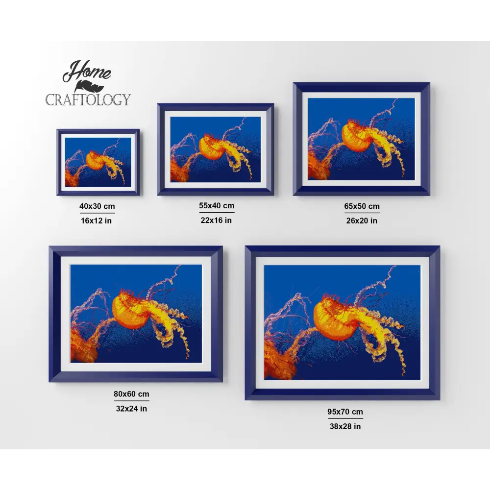 Dancing Jellyfish - Premium Diamond Painting Kit - Diamond Painting Kit
