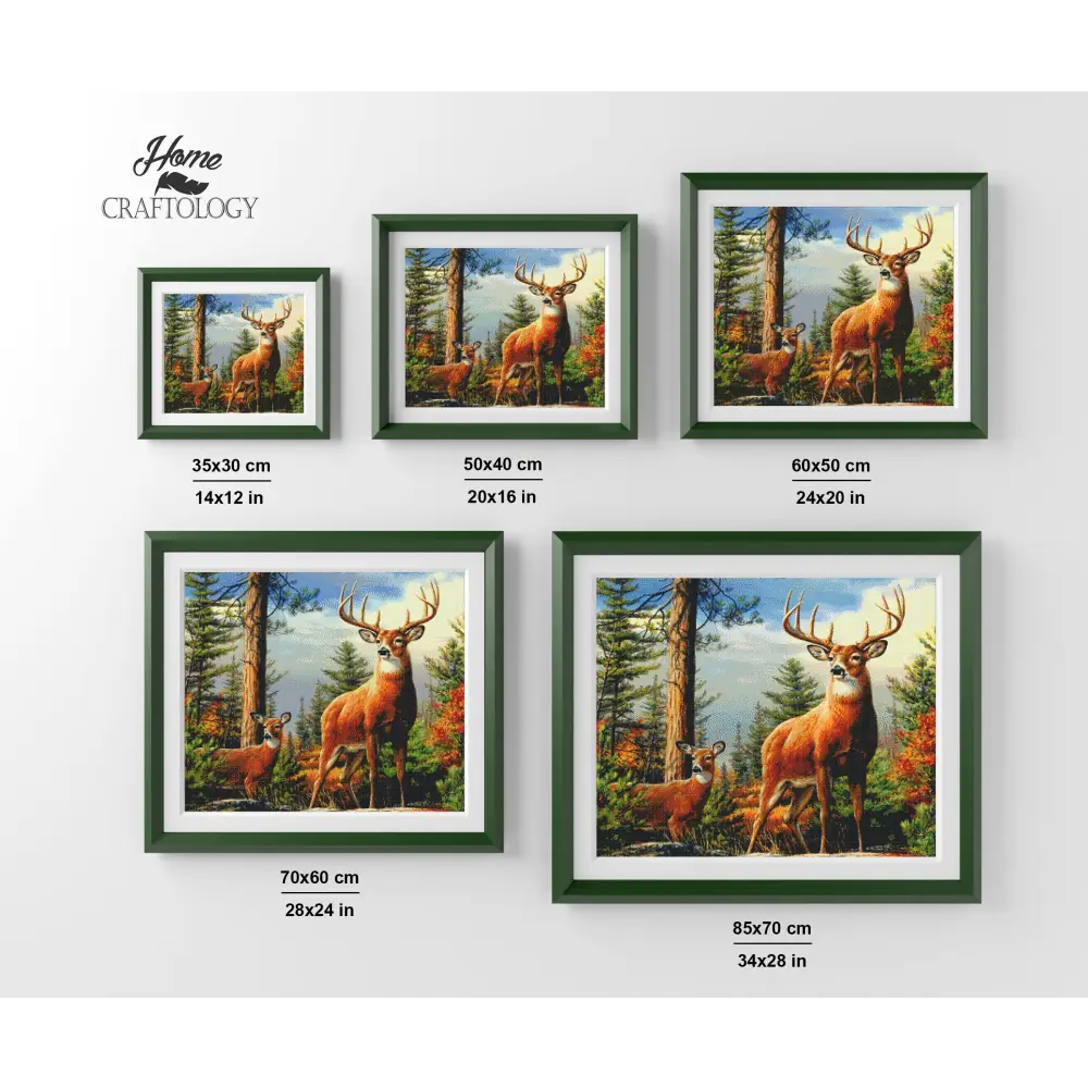 Deer in the Forest - Premium Diamond Painting Kit - Diamond Painting Kit