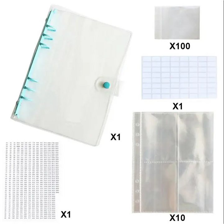 Diamond Painting Beads Container Booklet - Blue / No Extra Sheets - Diamond Painting Accessory