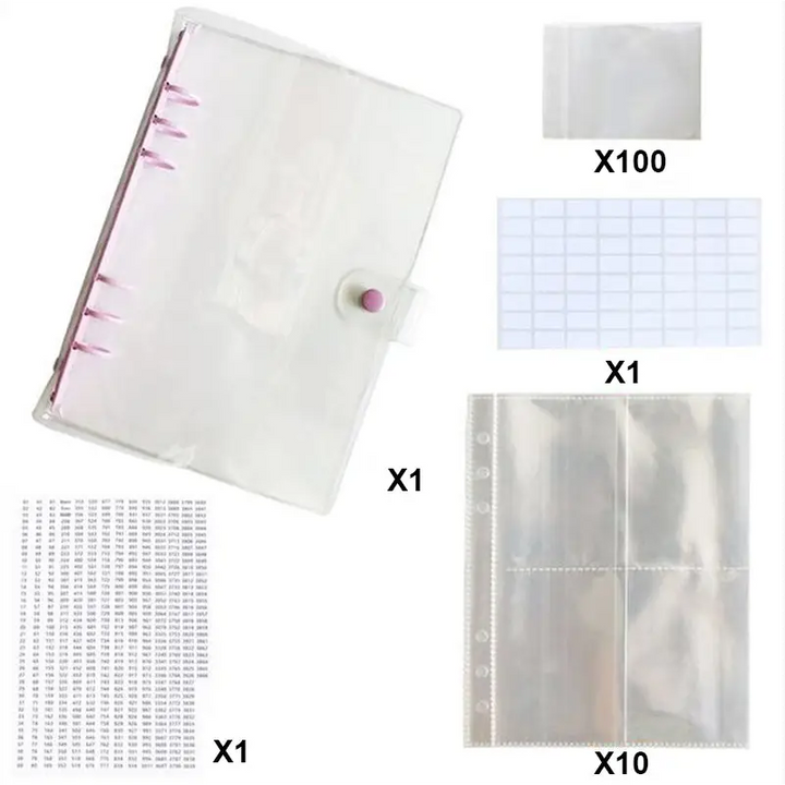 Diamond Painting Beads Container Booklet - Purple / No Extra Sheets - Diamond Painting Accessory