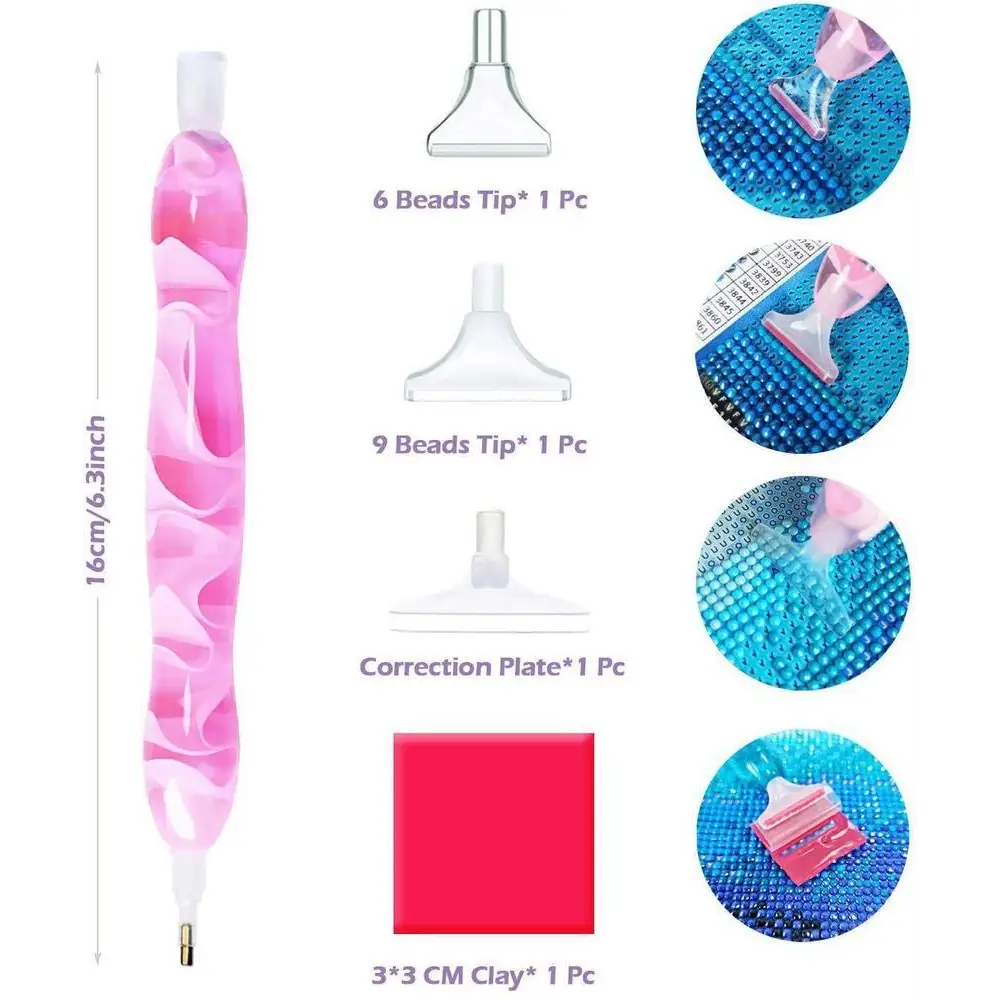 Diamond Painting Pen with 3 Replaceable Tips - Diamond Painting Accessory