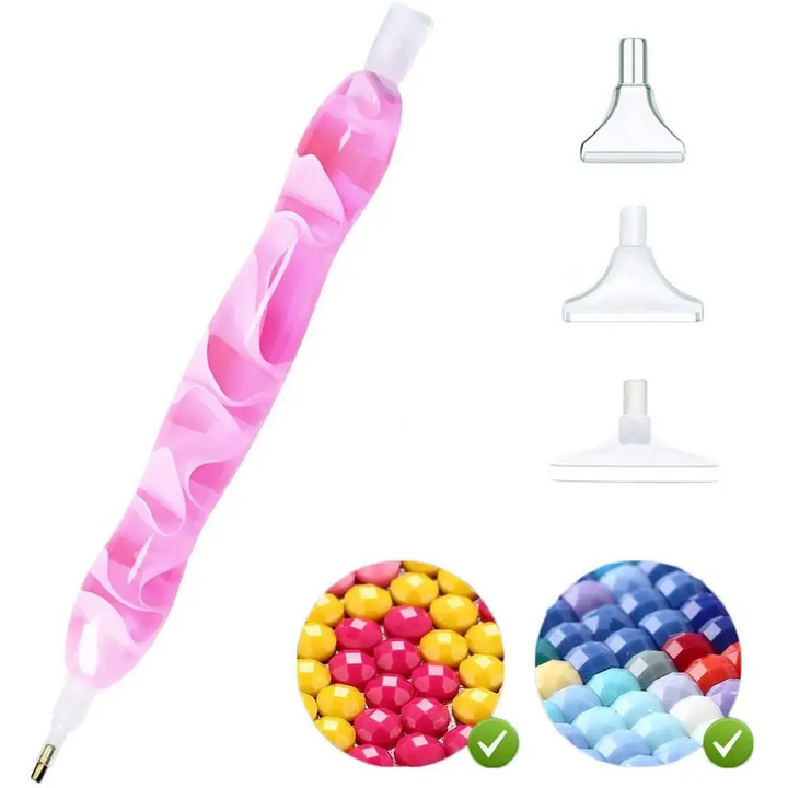 Diamond Painting Pen with 3 Replaceable Tips - Diamond Painting Accessory